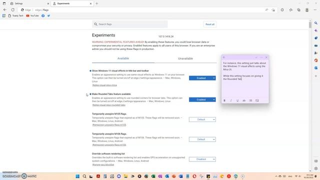 How to re-enable Microsoft Edge experimental UI settings in Edge 107 смотреть онлайн