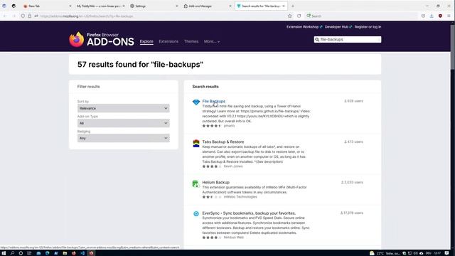01 Install "file-backups" FireFox AddOn смотреть онлайн