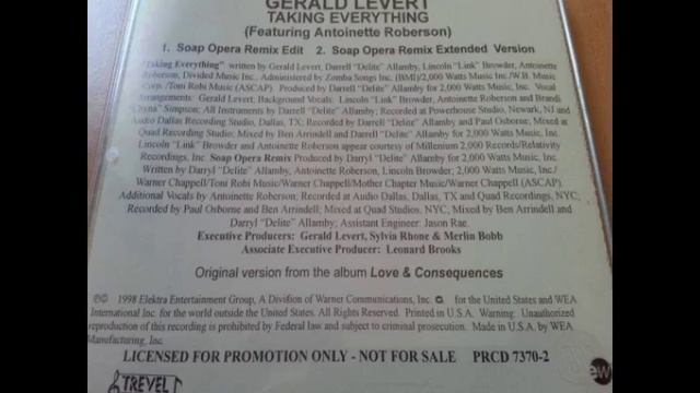 Gerald Levert Feat. Antoinette Roberson - Taking Everything (Soap Opera Remix Extended Version) смотреть онлайн