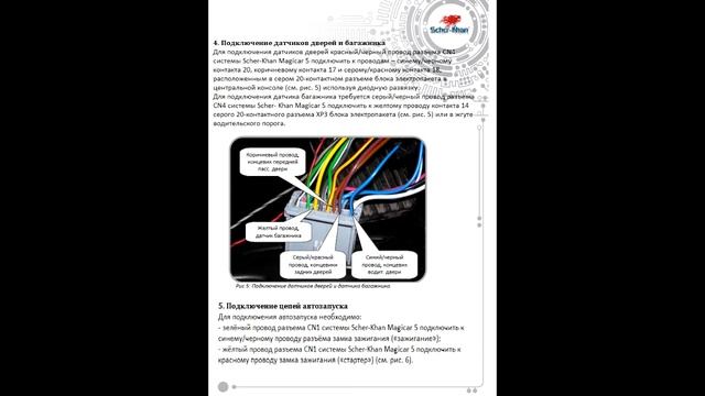 Lada Priora 2 (2013) - Карта монтажа сигнализации SCHER-KHAN MAGICAR 5 смотреть онлайн