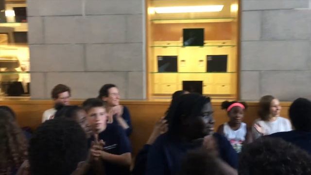 Opera FLASH MOB at a middle school! смотреть онлайн