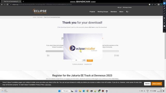 How to install Eclipse IDE on Windows (No Audio, pls fast forward) смотреть онлайн