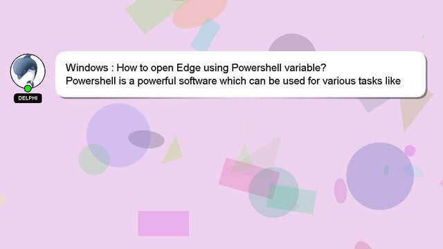 Windows : How to open Edge using Powershell variable? смотреть онлайн