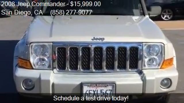 2008 Jeep Commander Overland 4x4 4dr SUV for sale in San Die смотреть онлайн
