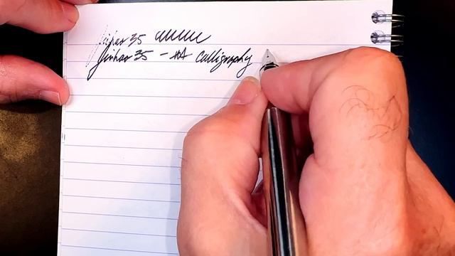 Jinhao 35 Calligraphy Nib vs Lamy Cursive Nib смотреть онлайн