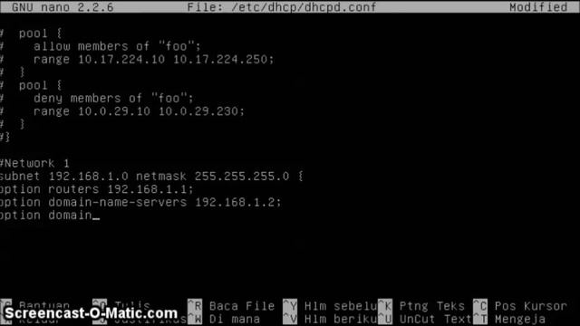 Setting DHCP di Debian смотреть онлайн