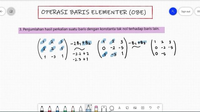 MATRIKS RUANG VEKTOR | OPERASI BARIS ELEMENTER (OBE), MATRIKS ESELON BARIS TEREDUKSI смотреть онлайн