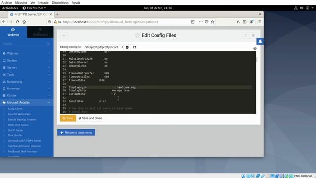 SERVER FTP DEBIAN WEBMIN смотреть онлайн