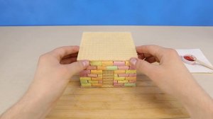 СЛАДКАЯ МЕЛЬНИЦА ОТ КОТОРОЙ ВСЁ СЛИПНЕТСЯ! КАК СДЕЛАТЬ ИЗ  КИРПИЧИКОВ ДОМИК ДЛЯ НУБА ИЗ МАЙНКРАФТ?