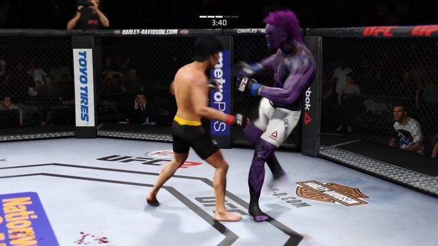 Bruce Lee vs. Purple Neon Demon (EA sports UFC 2) смотреть онлайн