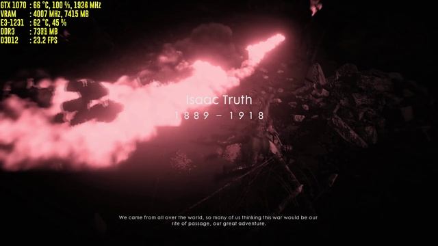 Battlefield 1 DX 12 | 3840x2160 / 200% Resolution Scale | Low Settings | GTX 1070 смотреть онлайн