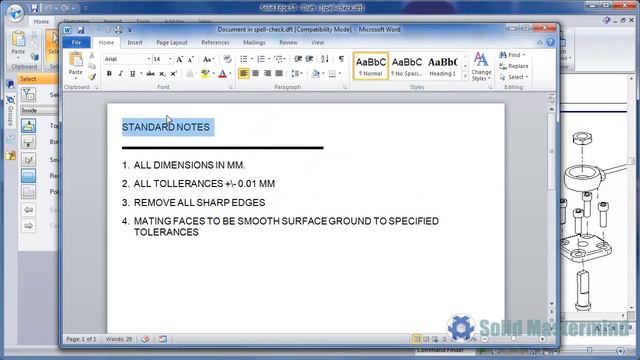 Solid Edge Drafting Top Tips : How To Use Microsoft Word With Solid Edge смотреть онлайн