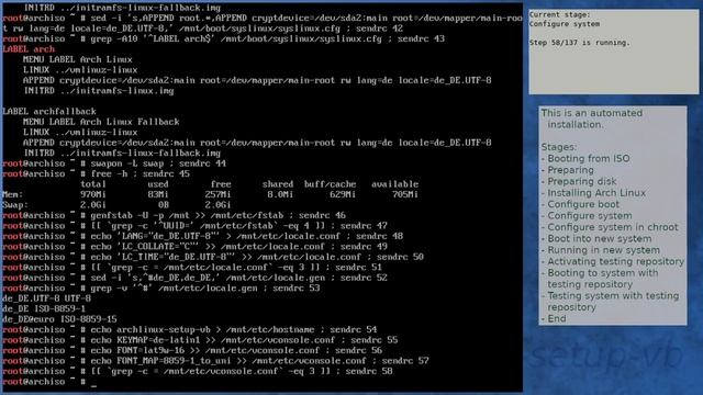 Arch Linux installation recording to kernel 5.19.13-arch1-1 (testing) смотреть онлайн