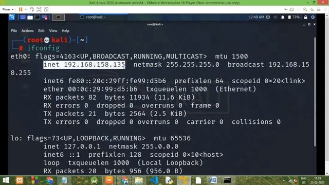 How to find IP address in Kali Linux | ip address of kali linux | Kali Linux tutorial смотреть онлайн
