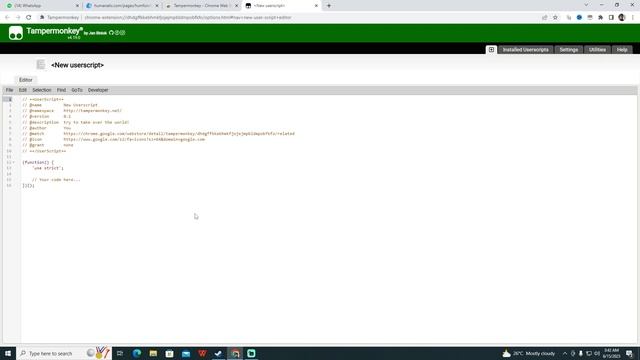 Tempermonkey Extension | Humanatic Face Verification | Temper Monkey