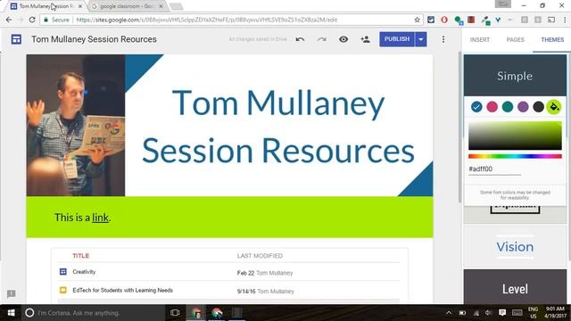 Google Sites - Custom Colors смотреть онлайн