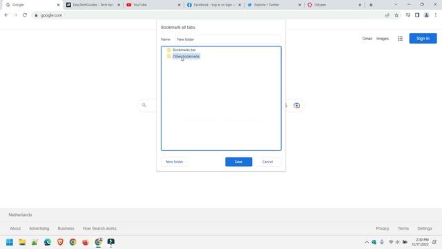 How to save all open tabs as bookmarks in Google Chrome смотреть онлайн
