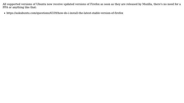 Ubuntu: Does LTS releases include repo exceptions like Firefox? (3 Solutions!!) смотреть онлайн
