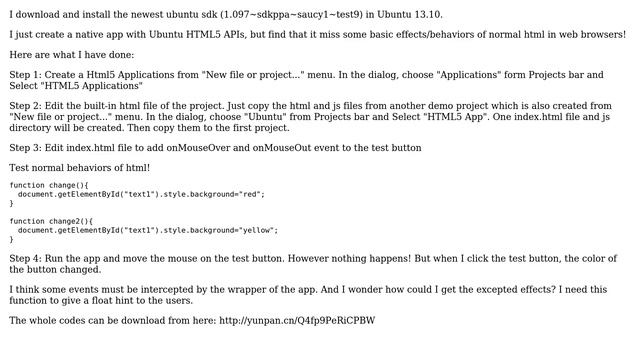 Ubuntu: Ubuntu sdk html5 applicaitons miss some basic effcts of normal html in web browsers! смотреть онлайн