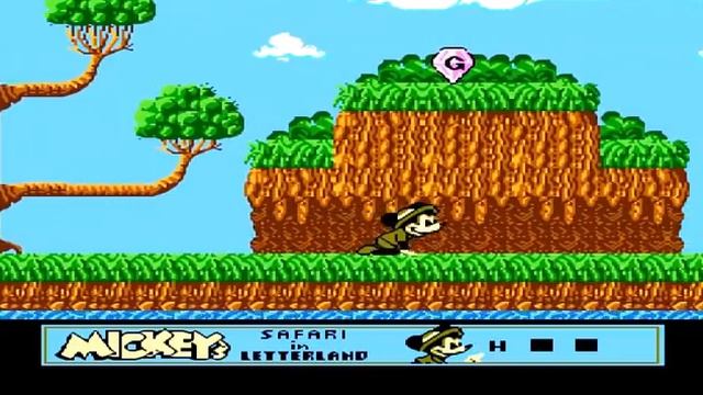 Mickey's Safari In Letterland - NES Gameplay - Educational NES Video Game