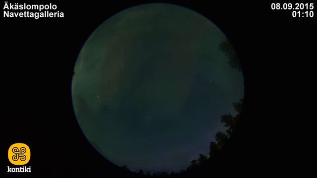 Nordlichtkamera Äkäslompolo, 07.09.2015 смотреть онлайн