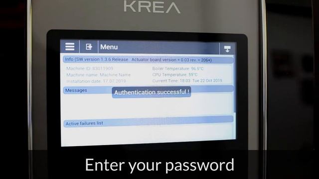 Necta Krea Touch | Perform a Rinse Cycle смотреть онлайн