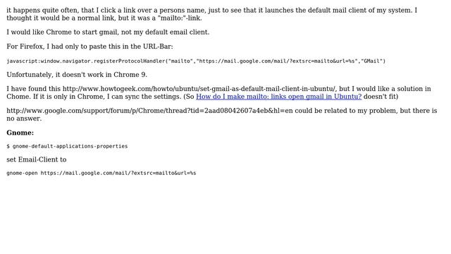 Open mail-links with gmail in Chrome 9 (2 Solutions!!) смотреть онлайн