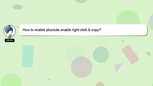 How to enable absolute enable right click copy? смотреть онлайн
