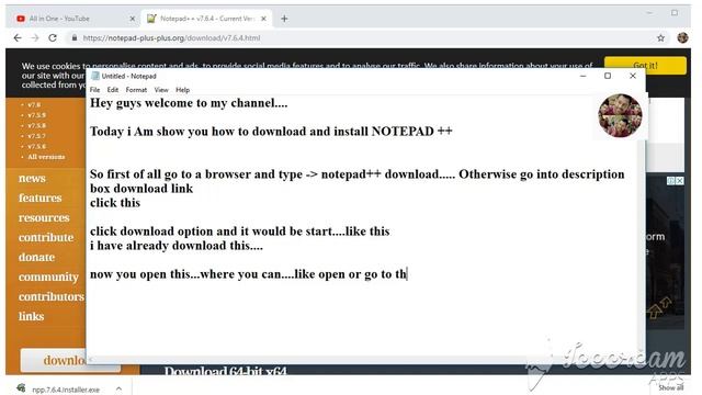 #Notepad++ #windows10 How to download and install notepad++ for windows 10 ||All in One|| смотреть онлайн