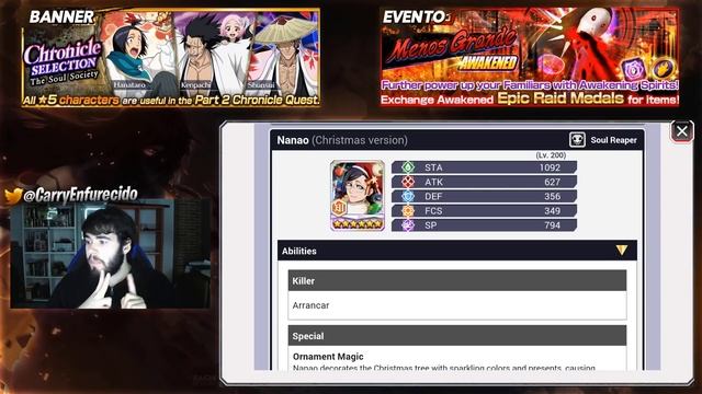 NELLIEL, NANAO Y SOI FON NAVIDAD (Stats y Skills) | Bleach Brave Souls Español смотреть онлайн