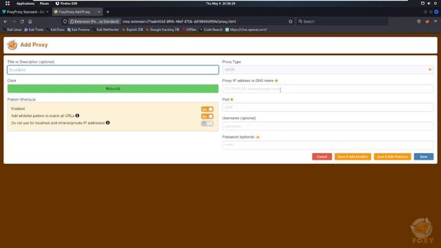 A Very Helpful Extension To Use (foxyproxy)