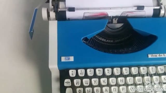 Yugoslavia Typewriter UNIS tbm de luxe Russian Keyboard смотреть онлайн