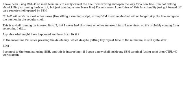 DevOps & SysAdmins: Ctrl+C no longer working to get a new blank line in bash смотреть онлайн