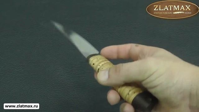 Нож Рябок (95Х18, Наборная береста, текстолит) - Златоустовские ножи (zlatmax.ru) смотреть онлайн