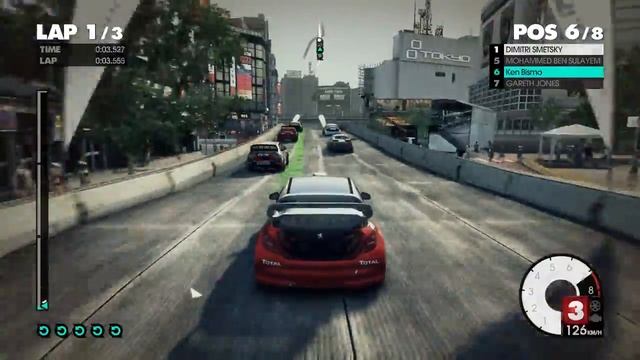 Pailler Competition, Peugeot 207 T16 4X4, RallyCross, Shibuya, Hachiko Square, DiRT 3, PC Game смотреть онлайн