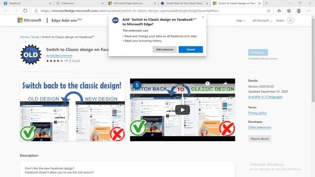 Switch to Classic design on Facebook chrome web store | Facebook смотреть онлайн