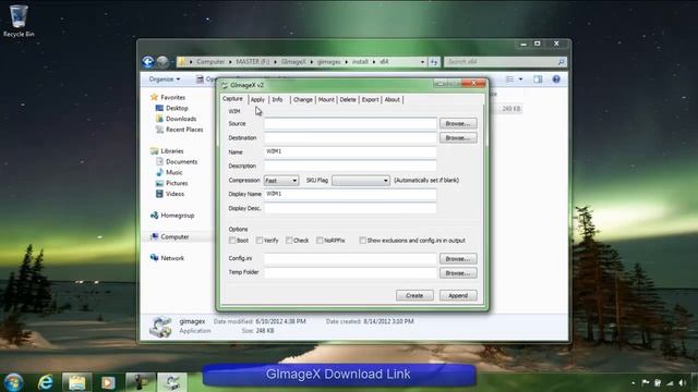 How to Use GImageX to Create .wim files from System Images смотреть онлайн