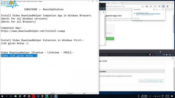 Install Video DownloadHelper Companion App in Windows | Companion App in Video DownloadHelper Windo