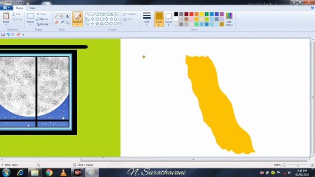 girl looking window outside sceanary in Ms paint / Ms paint art tutorial / episode 222 смотреть онлайн