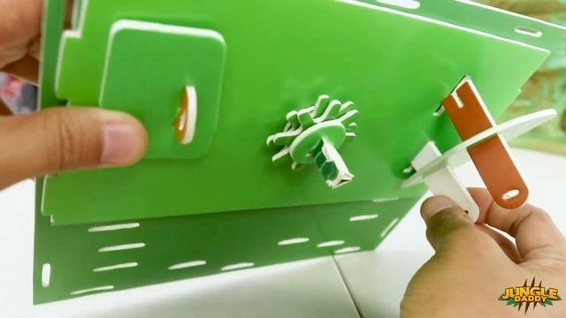 Fun Moving Zoo!! "Jungle Daddy" safari animal playset wild craft activity смотреть онлайн