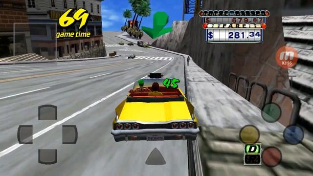 Android DreamCast Emulator ReiCast Crazy Taxi Game Play смотреть онлайн
