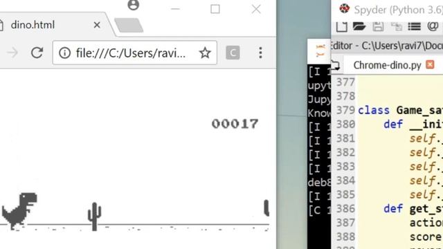 Reinforcement Learning - AI to play the Dino Run смотреть онлайн