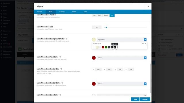 Avada custom header menu hover color смотреть онлайн