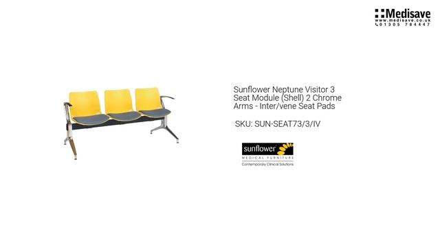 Sunflower Neptune Visitor 3 Seat Module Shell 2 Chrome Arms Inter vene Seat Pads SUN SEAT73 3 IV смотреть онлайн