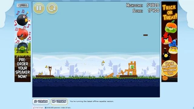 Angry Birds Chrome - Poached Eggs level 1-16 смотреть онлайн
