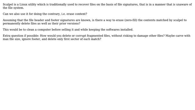 Unix & Linux: How to delete files carved by Scalpel? смотреть онлайн