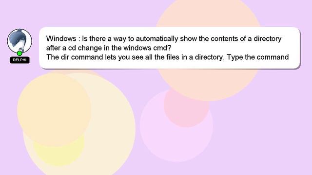 Windows : Is there a way to automatically show the contents of a directory after a cd change in the смотреть онлайн
