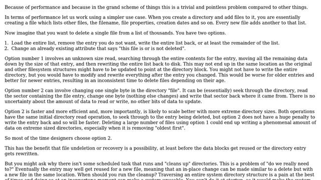 Why in linux size of directory remained same even after deletion of its files and subdirectories? смотреть онлайн