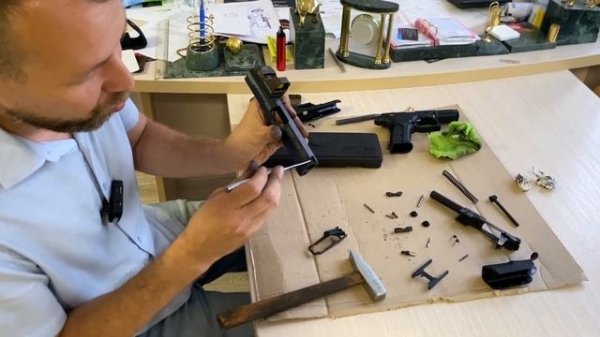 Grand Power. Полная разборка. Замена рукоятки. Переустановка механизма.