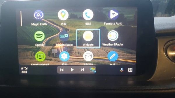 Widgets for Android Auto